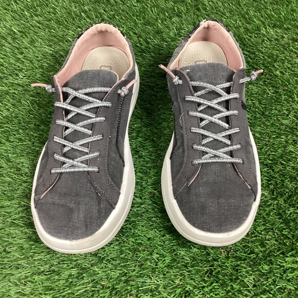 Hey Dude Karina "Jet Black" Canvas Ultralight Outsole 9 - Picture 2 of 12